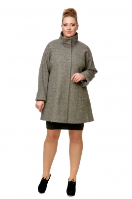 Демисезонное женское пальто из текстиля