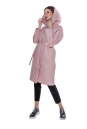 Женское пальто из текстиля с капюшоном 8011625-3