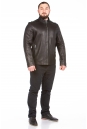 Мужская кожаная куртка из натуральной кожи с воротником 8023111-6
