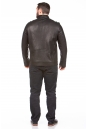 Мужская кожаная куртка из натуральной кожи с воротником 8023111-7