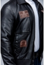 Мужская кожаная куртка из эко-кожи с воротником 8023453-9