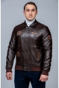 Мужская кожаная куртка из эко-кожи с воротником 8023454-9