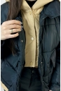 Пуховик женский из текстиля с капюшоном 8023880-7