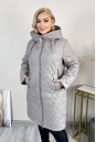 Женское пальто из текстиля с капюшоном 8024048