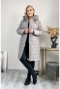 Женское пальто из текстиля с капюшоном 8024048-4